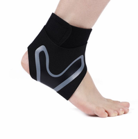 Logo personnalisé Manchon de cheville à compression en néoprène Attelle de cheville réglable pour la course