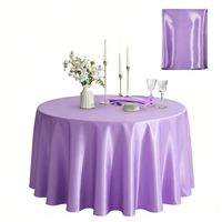 Nappe Moderne Faite à la Main en Satin Lisse Anti-Plis 100% Polyester Imperméable Écologique pour Mariage, Banquet, Anniversaire - Grande Vente
