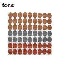 Cache-trous autocollants pour meubles, en plastique imitation bois, cache-vis