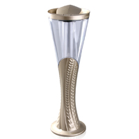 Colonne de bière pression en plastique lumineuse de table 3L Distributeur de boissons pour bar, fête et restaurant