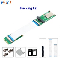 Adaptateur sans fil Mini PCIe PCI-E vers MPCIe en gros d'usine avec 1 emplacement pour carte SIM et câble FPC flexible pour modem 3G 4G LTE et module Wi-Fi