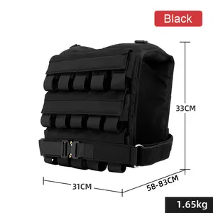 سترة تدريب تكتيكية لتحمل الأوزان من NDK <span class=keywords><strong>Sports</strong></span>، مصنوعة من قماش أكسفورد 600D، وزن 18 أونصة، سعة عالية للاستخدام الخارجي - Product Image 6