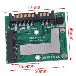 MSATA SSD To 2.5 ''SATA 6.0gps อะแดปเตอร์แปลงการ์ดโมดูลบอร์ด Mini Pcie Ssd