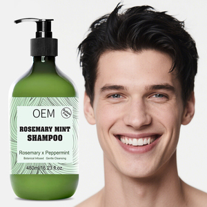 Shampooing à l'huile <span class=keywords><strong>de</strong></span> romarin et à la menthe pour réduire la <span class=keywords><strong>chute</strong></span> des <span class=keywords><strong>cheveux</strong></span> <span class=keywords><strong>Produit</strong></span> pour homme et <span class=keywords><strong>femme</strong></span> Vente en gros Bio 480ml - Product Image 6
