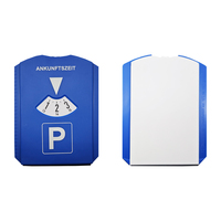Logo personnalisé Vente en gros Disque de stationnement de voiture en plastique bleu Disque de minuterie Allemagne