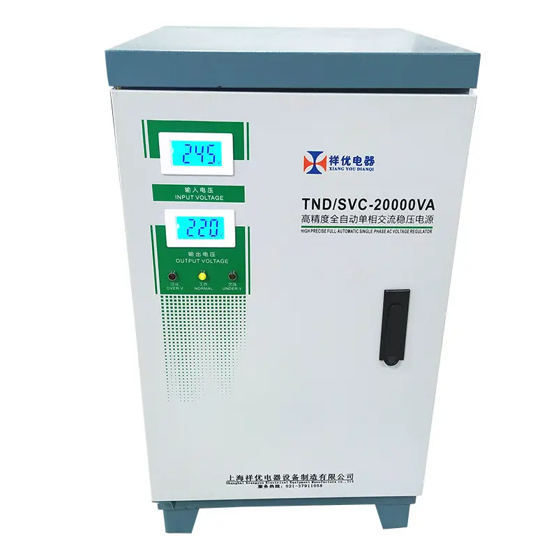 Fuente de fabricación de China 50/60Hz 15000VA 380V 400V Estabilizador de potencia trifásico con regulador de voltaje automático de CA