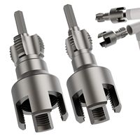 Accessoires de perceuse électrique en acier à grande vitesse de CR-V de dureté élevée pour l'outil de filetage de tuyau de filetage de tuyau avec adaptateur