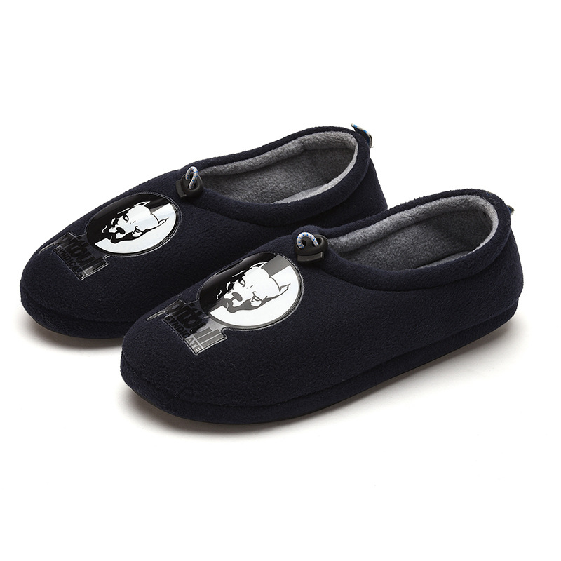 2021 новый дизайн, мягкие и удобные теплые и Нескользящие черные и серые мужские комнатные мягкие Тапочки