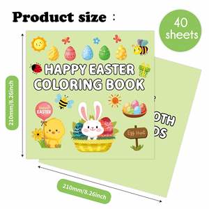 Libro para Colorear de Pascua de 40 Páginas con Diseños Audaces y Sencillos para Adultos, Adolescentes y Niños - Product Image 2