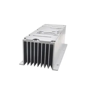 Custom Aluminum Heat Sink Profile 6000 Series Aluminum Extrusion Heat Sink With Anodizing Finishing