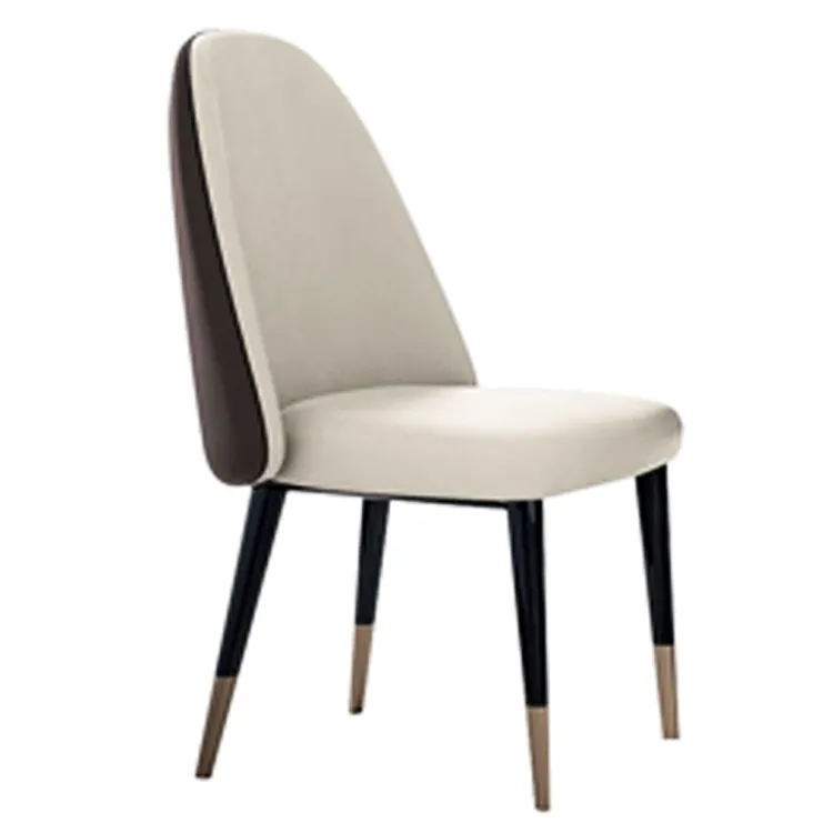 High quality dining room coffee shop modern metal leg soft velvet chair with stainless steel leg