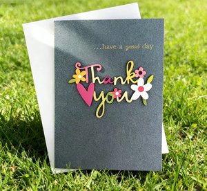 Biglietti di ringraziamento personalizzati per piccole imprese con decorazioni <span class=keywords><strong>tridimensionali</strong></span> e buste - Product Image 2