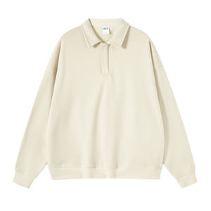 Chemise décontractée surdimensionnée à manches longues et col rabattu 100 % coton pour homme - Product Image 4