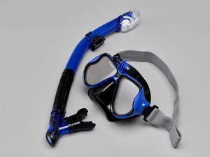 Komfortable Vollgesichts-Schwimm brille aus gehärtetem Glas Schnorchel Anti-Fog Elastic Stirnband Scuba Schnorchel abenteuer - Product Image 6