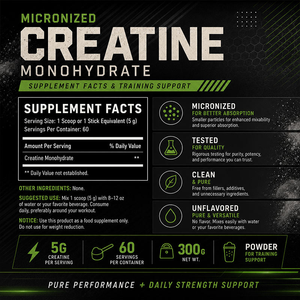 Créatine monohydrate micronisée en gros, poudre de créatine pure pour l'entraînement de haute intensité, l'endurance et la récupération musculaire - Product Image 2