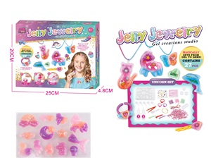 DIY Girls Gel Jewelry Set Series <b>Toy</b> Tool Set Color Play Dough Crystal Mud Slime <b>Kid</b> Diy Crystal Slime <b>Toy</b> - Product Image 1