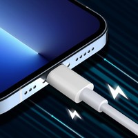Cable USB Tipo C a Tipo C de 1m, Blanco, TPE/PVC/Nylon, Carga Rápida 3A, Conductor de Cobre Puro, Blindaje Trenzado, para Teléfono Móvil y Cámara