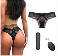 10-Gang Tragbarer Slip-Vibrator mit Fernbedienung, Kabelloser Höschen-Vibrator für Vagina und Klitoris, Sexy Unterwäsche Sexspielzeug für Frauen