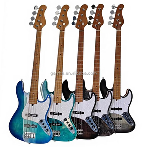 Bajo Eléctrico de 4 Cuerdas, Cuerpo de Caoba, Mástil de Arce, Acabado Brillante Pulido, Instrumento Profesional de Alto Rendimiento - Product Image 1