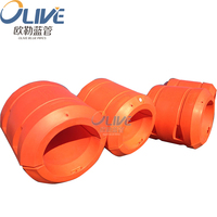 Flotteur haute densité HDPE MDPE pour tuyau de dragage flottant en mer, flotteur de bouée marine pour tuyaux PVC