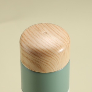 Hot Selling 304 Stainless Steel <strong>Vacuum</strong> Mini <strong>Flask</strong> <strong>with</strong> Wood Grain Lid and Tea <strong>Strainer</strong> Travel Insulated Thermal Coffee Cup - Product Image 3