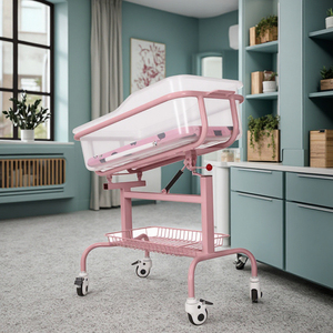Có thể điều chỉnh & nghiêng Tính năng ABS xe đẩy di động giường cho chăm sóc trẻ sơ sinh ngăn ngừa sữa tràn đồ nội thất bệnh viện - Product Image 6