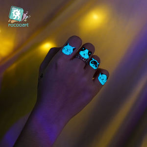 Pegatinas <span class=keywords><strong>de</strong></span> tatuaje falsas <span class=keywords><strong>para</strong></span> niños, niñas, que brillan <span class=keywords><strong>en</strong></span> <span class=keywords><strong>la</strong></span> oscuridad, pequeños <span class=keywords><strong>tatuajes</strong></span> temporales pequeños <span class=keywords><strong>para</strong></span> mujeres, <span class=keywords><strong>hombres</strong></span>, pegatinas <span class=keywords><strong>para</strong></span> manos y dedos - Product Image 5