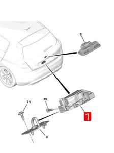 Nuevo PSA 9804762080 Accesorios Originales de Repuesto Cerraduras de Puerta Trasera Peugeot 3008/308S/4008/5008 <span class=keywords><strong>Citroen</strong></span> C4/C5/AIRCROSS/<span class=keywords><strong>DS</strong></span> - Product Image 6