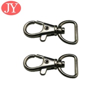 Sacs en cuir véritable accessoires mousquetons en métal en alliage de zinc noir Mat 20mm sac à main en métal fermoirs