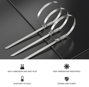 Bloqueio fio cabo aço inoxidável Auto Bloqueio cabo aço inoxidável Laço - Product Image 2