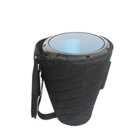 Wholesale Gray Aluminum Darbuka Drum-8.5 Inch Doumbek with Carry Bag Customized Logo Professional Middle Eastern Percussion