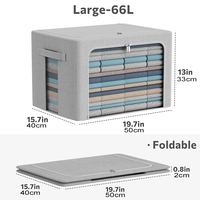 Organiser intelligemment la boîte de garde-robe Bino Organisateurs de draps de lit Rangement des jeans Boîtes pliables et paniers en tissu pour bébé