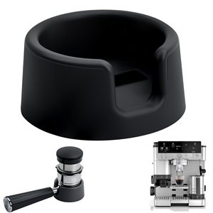 Base de silicona para tamper de café, cubierta superior protectora negra para máquina de café expreso Ninja ES601 Portafilter - Product Image 1
