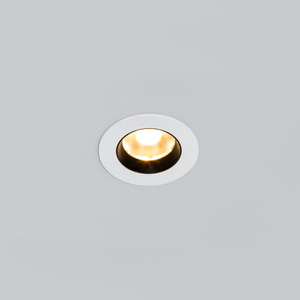 Miniluz descendente led pequeña para techo, empotrada, cob, antideslumbrante, 5W, fijo, con anillo negro - Product Image 1
