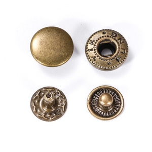 Manufacture <strong>Snap</strong> <strong>Button</strong> 12.5mm <strong>Snap</strong> <strong>Button</strong> Stainless Steel Set 15mm for <strong>Leather</strong> Cloth Bags Jackets <strong>Snap</strong> 4 Parts <strong>Buttons</strong> - Product Image 3