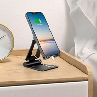 Nouvel arrivage : Support universel portable et réglable en alliage d'aluminium pour tablette et téléphone, idéal pour iPad et PC, support paresseux de bureau
