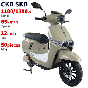 Motocicleta Eléctrica CKD SKD de 12 Pulgadas, 2 Ruedas, 2 Asientos, 1100/1300W, Velocidad Máxima de 65 km/h, con Pedales - Product Image 2