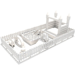 Castillo Inflable Moetry Rosa Pastel y Blanco para Bodas, Brincolín para Niños, <span class=keywords><strong>Alquiler</strong></span> para Fiestas - Product Image 1