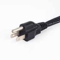 Cordon d'alimentation secteur personnalisé 110v 3 broches avec prise NEMA 5-15P Extension standard américaine pour usage domestique extérieur pour ordinateur C13 C5 C14 C15 C19 C20