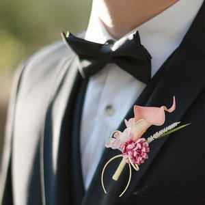 ช่อดอกไม้งานแต่งงานสำหรับผู้ชายดอกไม้ประดิษฐ์สัมผัสของจริงดอกไม้ผ้าไหมที่เหมือนจริงสำหรับตกแต่งงานแต่งงาน - Product Image 2