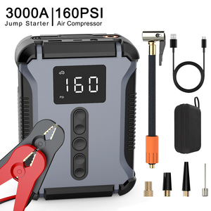 2024 mới 16000mAh di động nhảy khởi động máy bơm không khí máy nén LED ánh sáng công suất cao ngân hàng điện lốp Inflator Xe Xe tải - Product Image 1