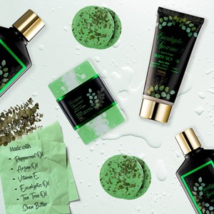 Ensemble de bain aux herbes d'eucalyptus, 17 pièces, parfum naturel, 100 ml, kit de soin spa à domicile - Product Image 2