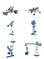 Juego de bloques de construcción modelo 73090b para niños, juguete de construcción con hoyuelos sellados en los extremos, Serie Técnica, 2x6x2, con fondo de peso, 9686