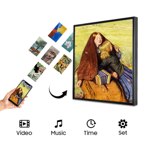 Hd Advertising Square Lcd Screen Display Video 33 Inch Art Picture <b>Wifi</b> Digital Photo Frame - Product Image 2