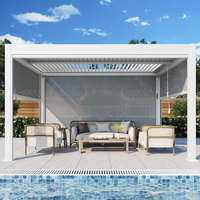 Stores à enroulement électriques coupe-vent Anyhoo intégrés pour pavillons, fenêtres non isolées, stores de balcon, stores à enroulement relevables