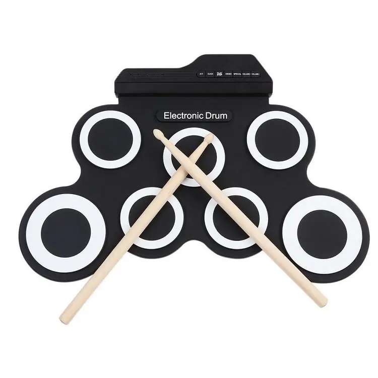 Rolling Siliconen Digitale Muziekinstrument Sticks Usb Midi Elektronische Professionele Tama Drum Set 6 Percussie Instrument 7 Pads