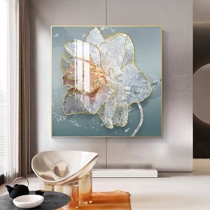 Arte Murale Astratta Moderna di Lusso, <span class=keywords><strong>Quadri</strong></span> e Stampe di Fiori e Rose, Dipinto <span class=keywords><strong>in</strong></span> Cristallo e Porcellana <span class=keywords><strong>per</strong></span> Soggiorno, Decorazione Casa, Idea Regalo - Product Image 2