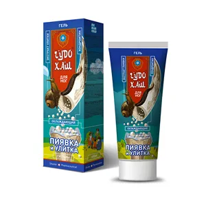 Soğutma ayak jeli büyük-mavi-soğuk 70ml sülük, salyangoz özleri ve mentol/Relax & ayak için besleyici etkisi soğutma balsamı