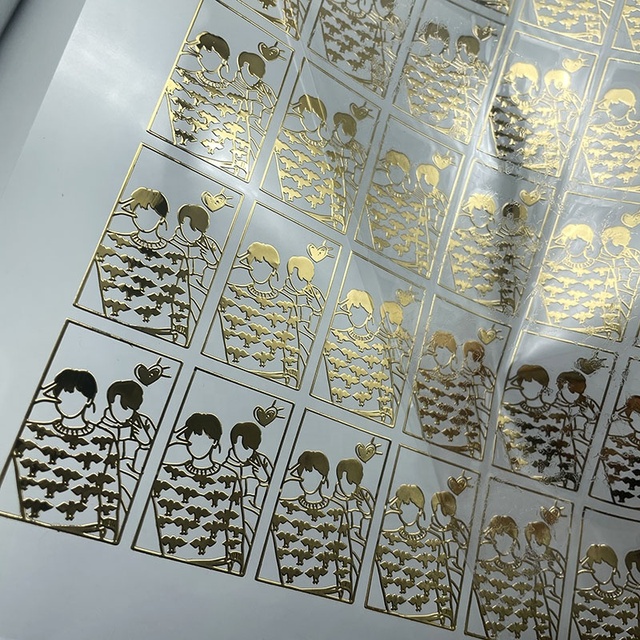 Waterproof Custom Gold Transfer Sticker Personalized Logo for Packaging Box Electroplate Custom Metal Sticker