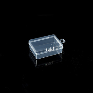 Transparent <b>Plastic</b> Storage <b>Box</b> Rectangle PP 24mm Height With Lid Eco Friendly For Small Item Storage - Product Image 3